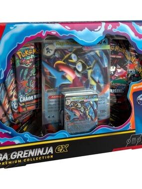 Pokemon Mega Greninja EX Premium Collection - Blue, Black, Pink Artwork